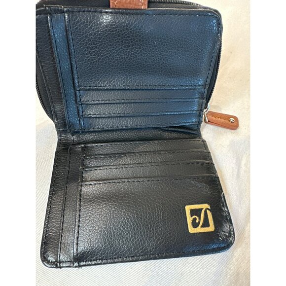 Stonemountain Black Leather Wallet Bifold 5" x 4" - Picture 5 of 5